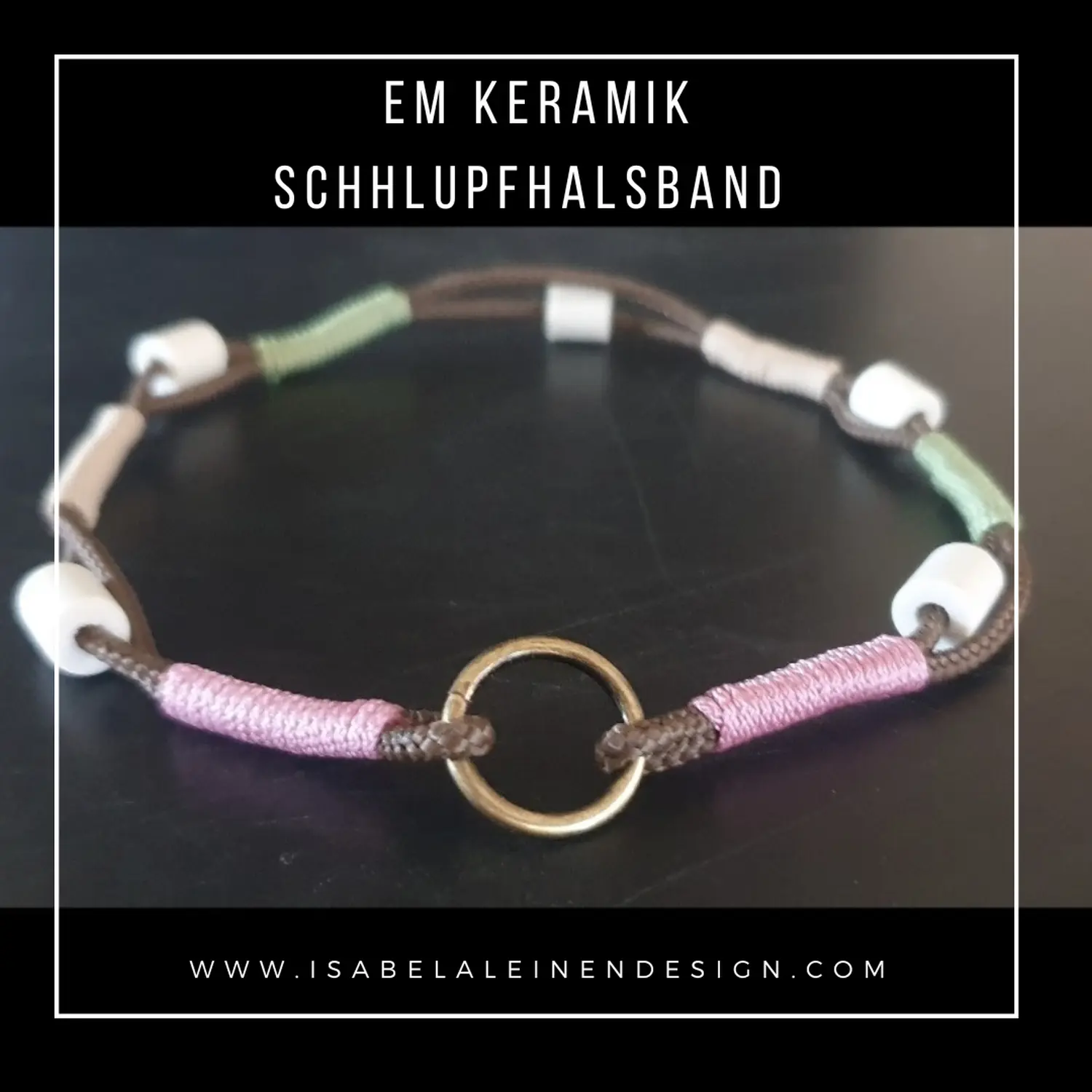 Zeckenschutzhalsband Isabelaleinendesin