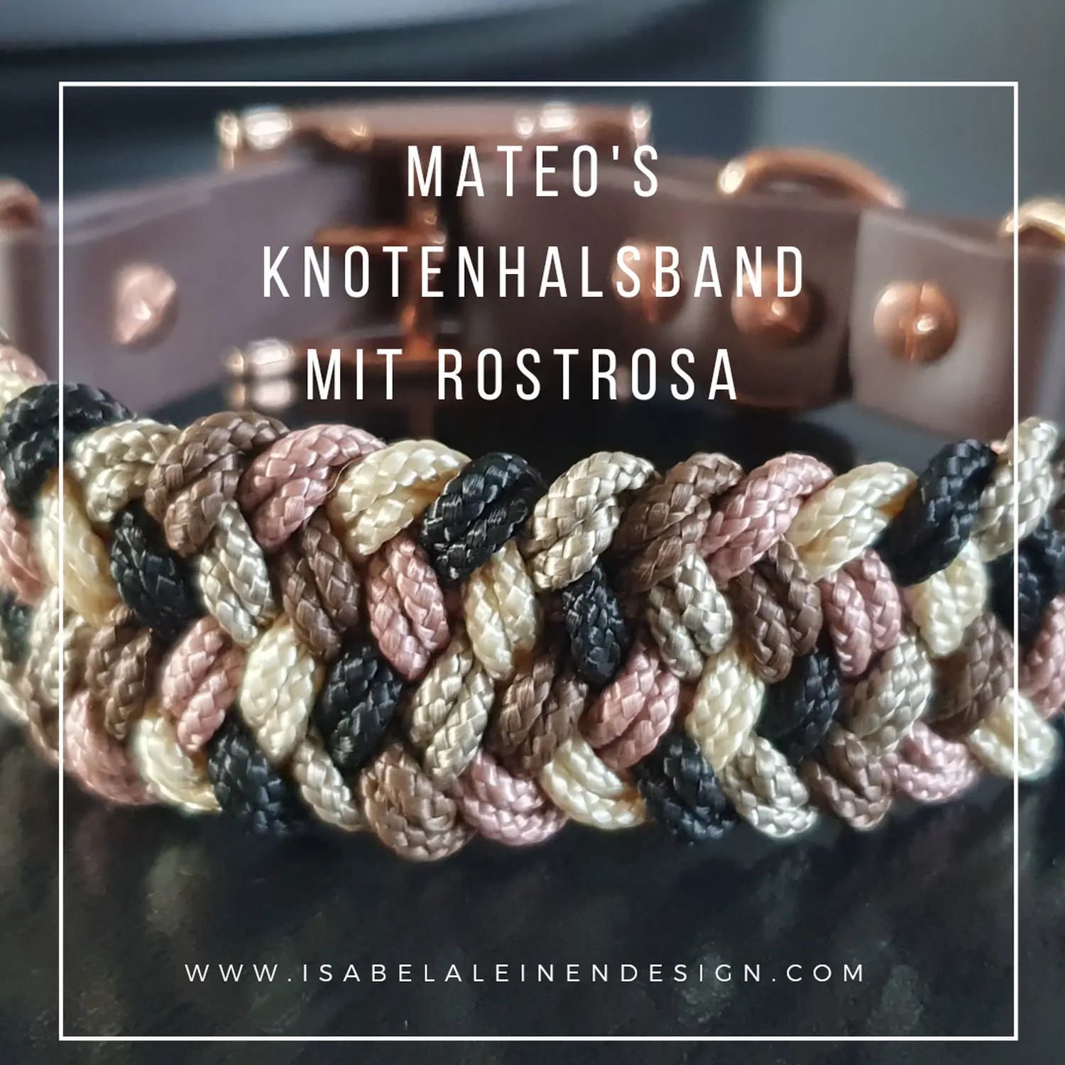 Knotenhalsband Mateo Isabelaleinendesin