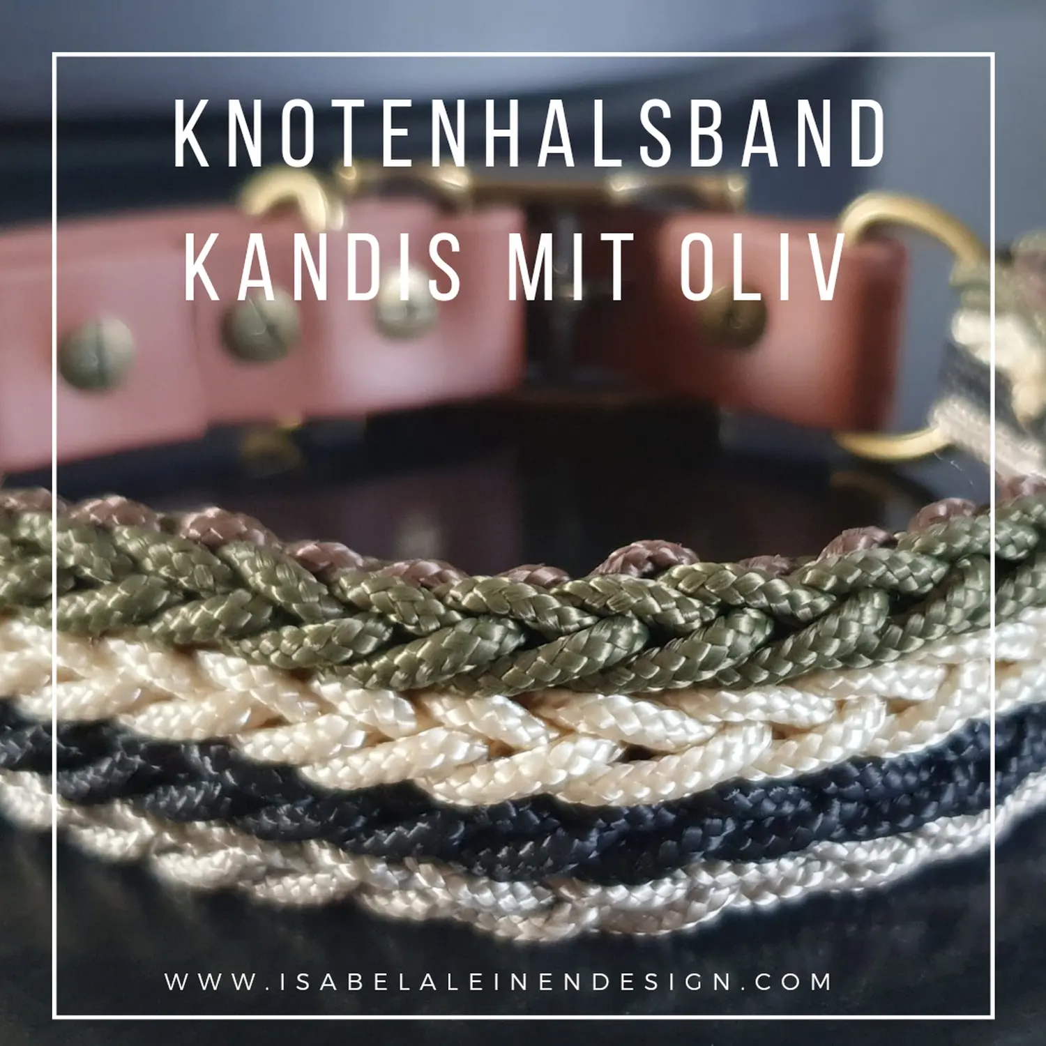 Knotenhalsband Isabelaleinendesin