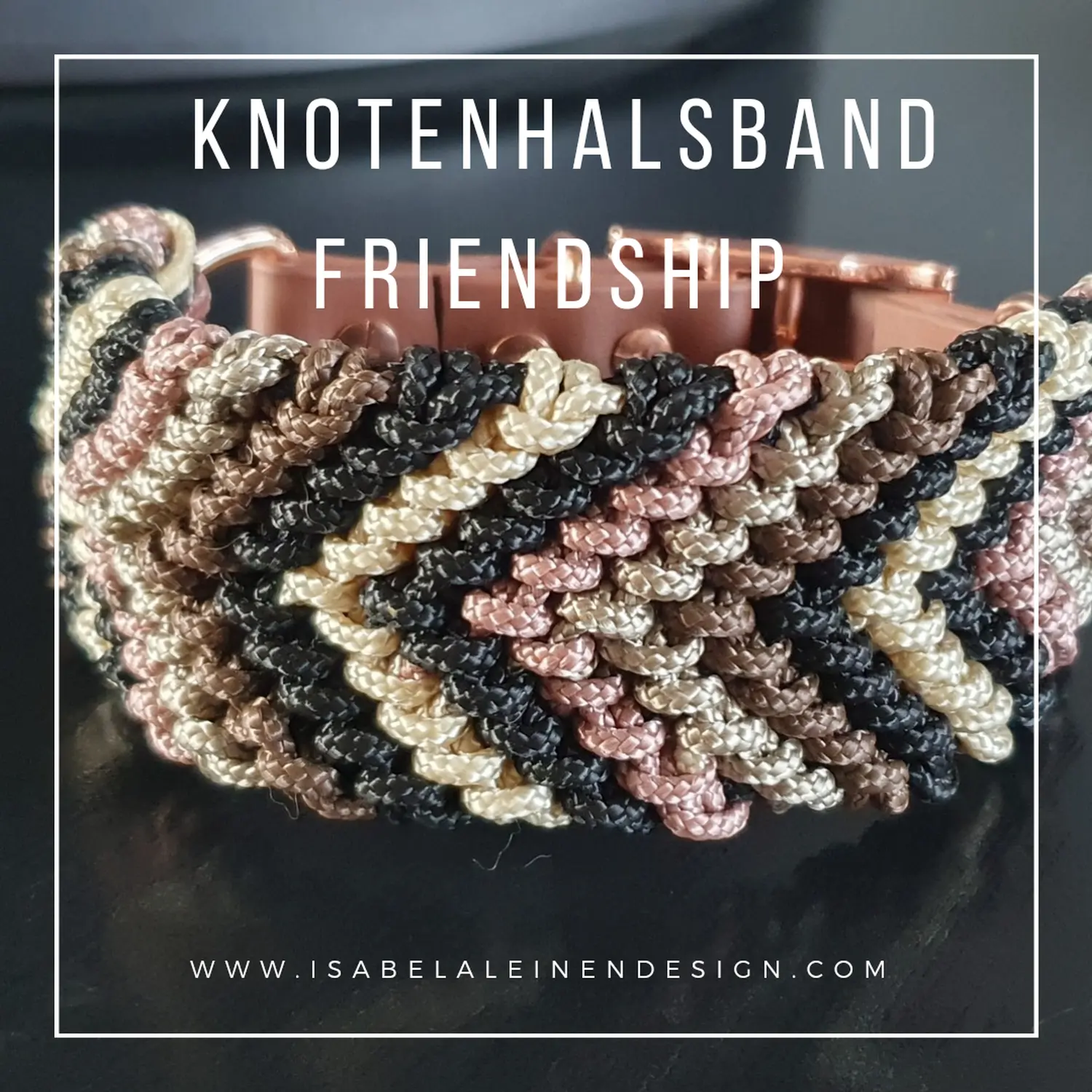 Knotenhalsband Isabelaleinendesin